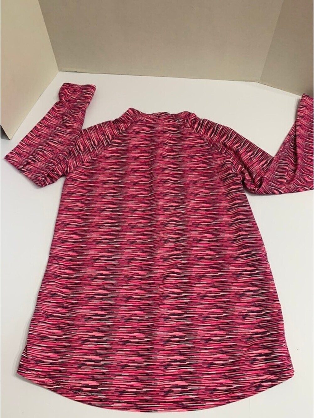 Justice Girls Activewear Quarter Zip Pullover Pink and Black Size 18 Altered - Picture 9 of 10